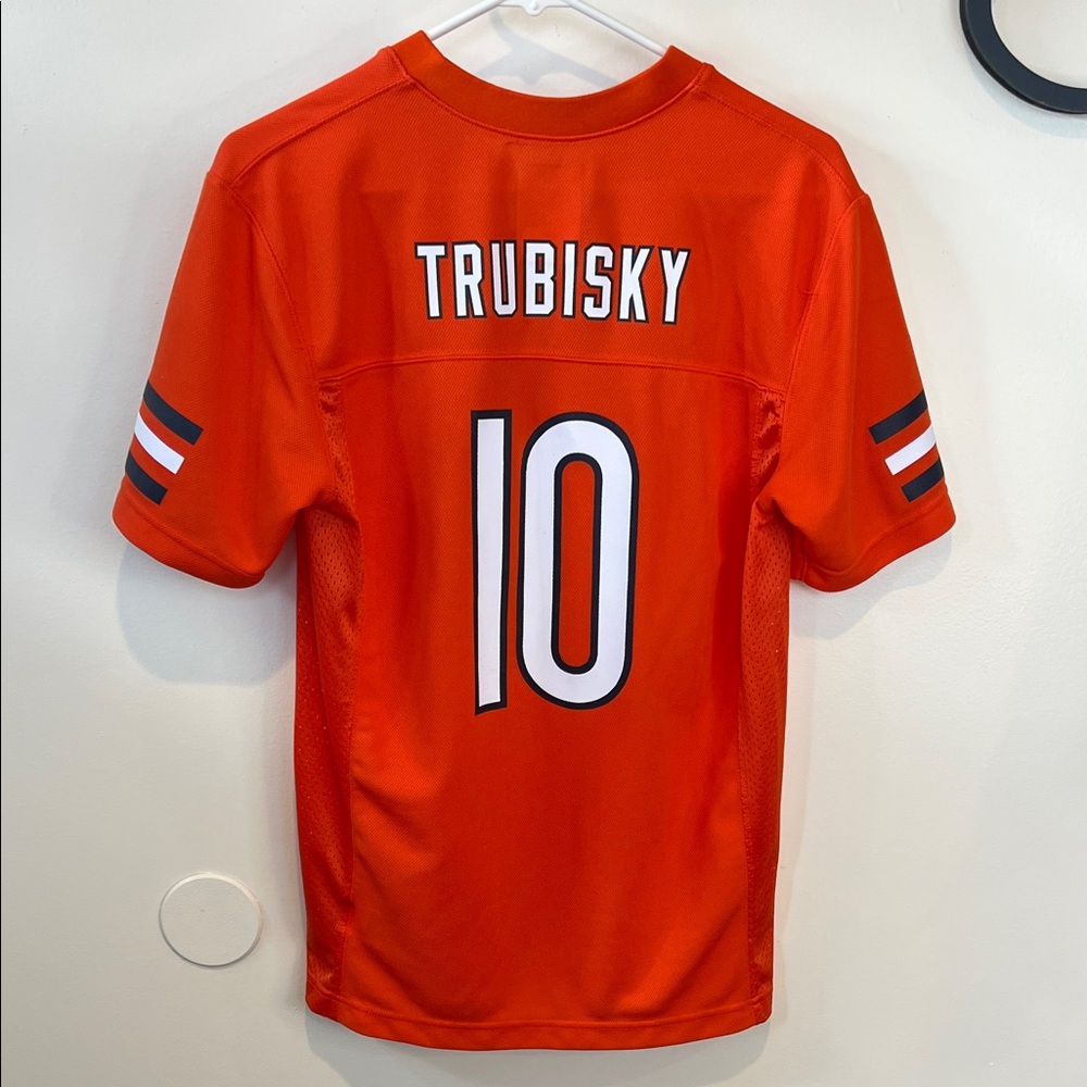 NFL Players Youth Chicago Bears Trubisky #10 Football Jersey